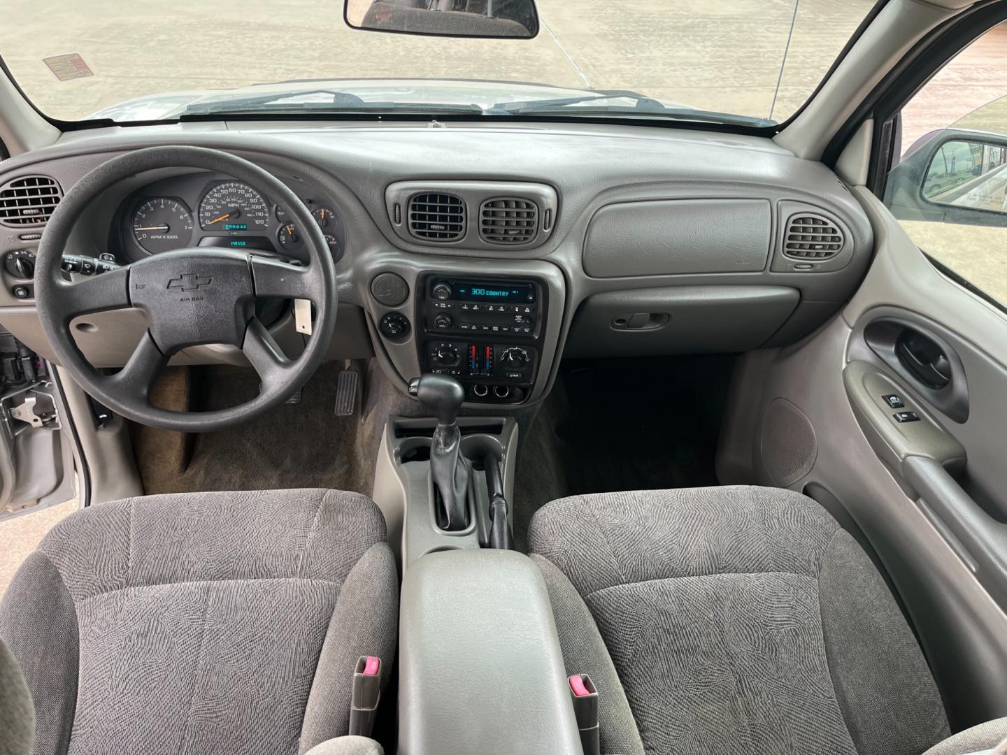 2004 SILVER /black Chevrolet TrailBlazer LS 2WD (1GNDS13S242) with an 4.2L L6 DOHC 24V engine, 4-Speed Automatic Overdrive transmission, located at 14700 Tomball Parkway 249, Houston, TX, 77086, (281) 444-2200, 29.928619, -95.504074 - Photo#10